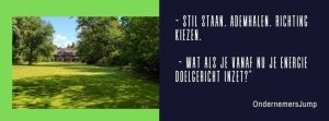 Wat als je stopt met rennen en start met richten?