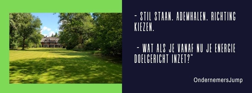 Wat als je stopt met rennen en start met richten?